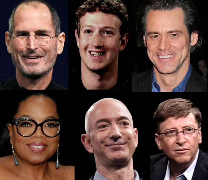 Did they achieve success by savanting? Steve Jobs, Mark Zuckerberg, Jim Carrey, Oprah Winfrey, Jeff Bezos, and Bill Gates