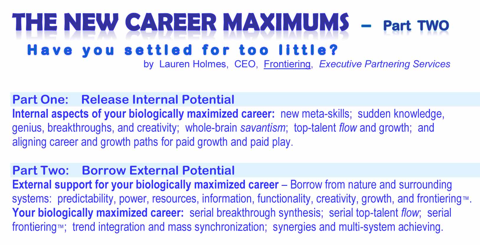 2TITLEptTWOBsm New Career Maximums - Part Two